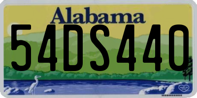 AL license plate 54DS440