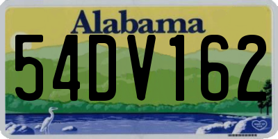 AL license plate 54DV162