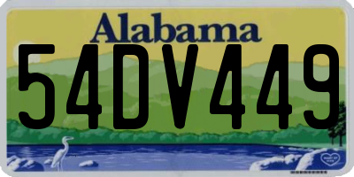 AL license plate 54DV449
