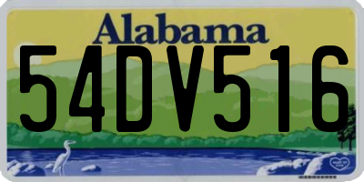 AL license plate 54DV516
