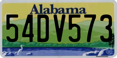 AL license plate 54DV573