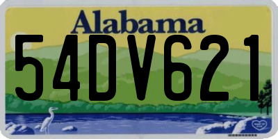 AL license plate 54DV621