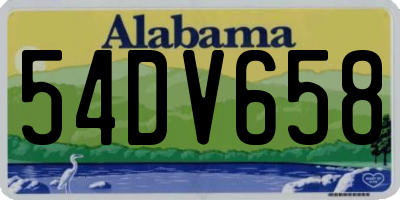 AL license plate 54DV658
