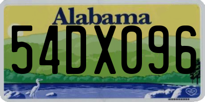 AL license plate 54DX096