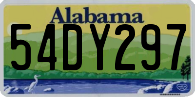 AL license plate 54DY297