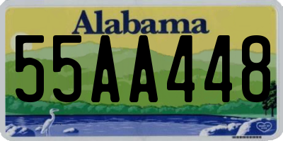 AL license plate 55AA448