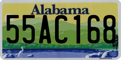 AL license plate 55AC168