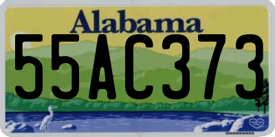 AL license plate 55AC373