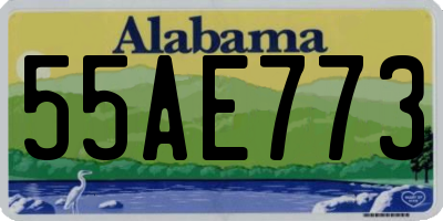 AL license plate 55AE773