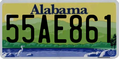 AL license plate 55AE861