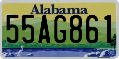 AL license plate 55AG861