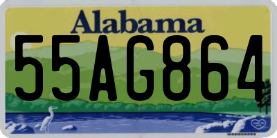 AL license plate 55AG864