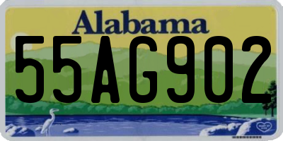 AL license plate 55AG902