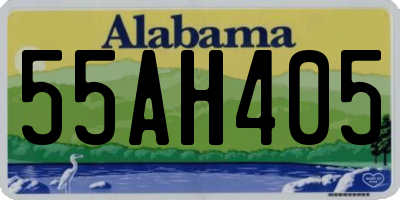 AL license plate 55AH405