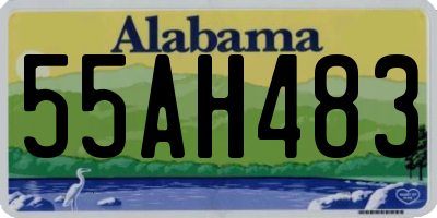 AL license plate 55AH483
