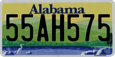 AL license plate 55AH575