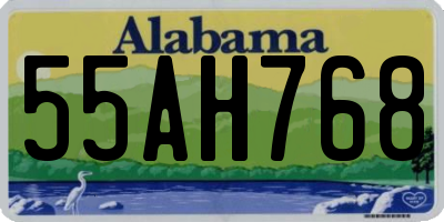 AL license plate 55AH768