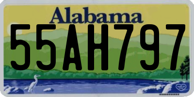 AL license plate 55AH797