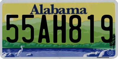 AL license plate 55AH819