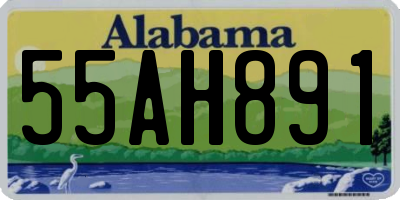 AL license plate 55AH891