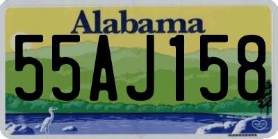 AL license plate 55AJ158