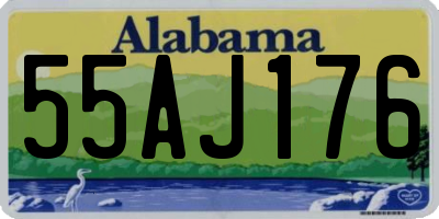 AL license plate 55AJ176