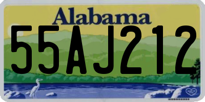 AL license plate 55AJ212