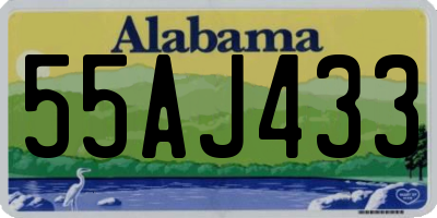 AL license plate 55AJ433