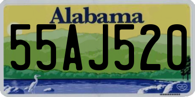 AL license plate 55AJ520