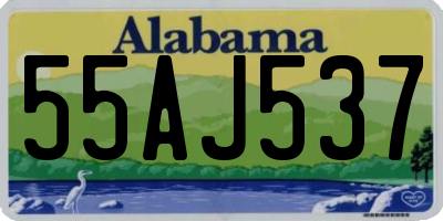 AL license plate 55AJ537