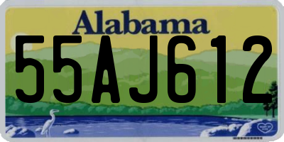 AL license plate 55AJ612