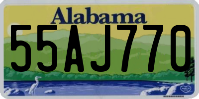 AL license plate 55AJ770