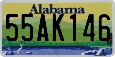 AL license plate 55AK146