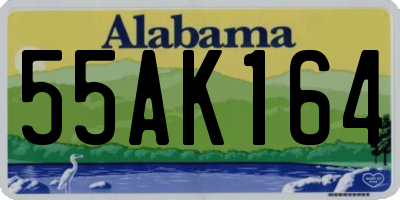 AL license plate 55AK164