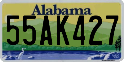 AL license plate 55AK427