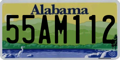 AL license plate 55AM112