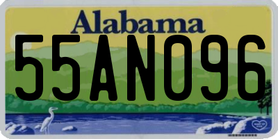 AL license plate 55AN096