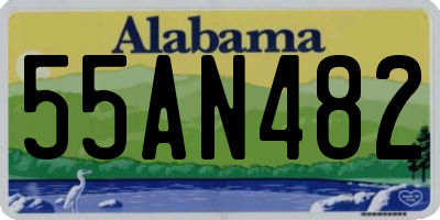 AL license plate 55AN482