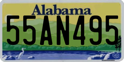 AL license plate 55AN495