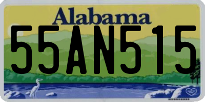 AL license plate 55AN515