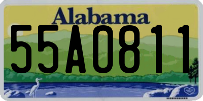 AL license plate 55AO811