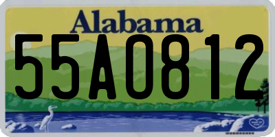 AL license plate 55AO812
