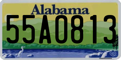 AL license plate 55AO813