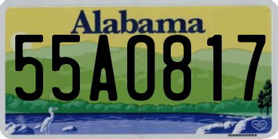 AL license plate 55AO817