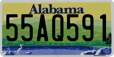 AL license plate 55AQ591