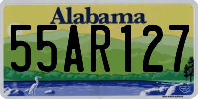 AL license plate 55AR127