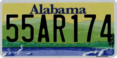 AL license plate 55AR174