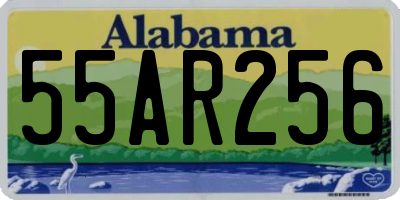 AL license plate 55AR256