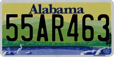 AL license plate 55AR463