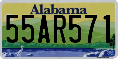 AL license plate 55AR571